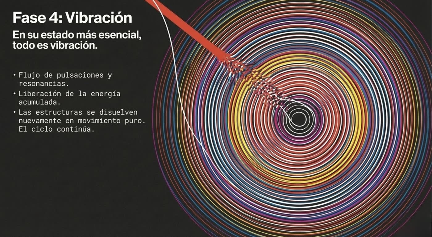 Fase 4 · Vibración: flujo de pulsaciones y resonancias