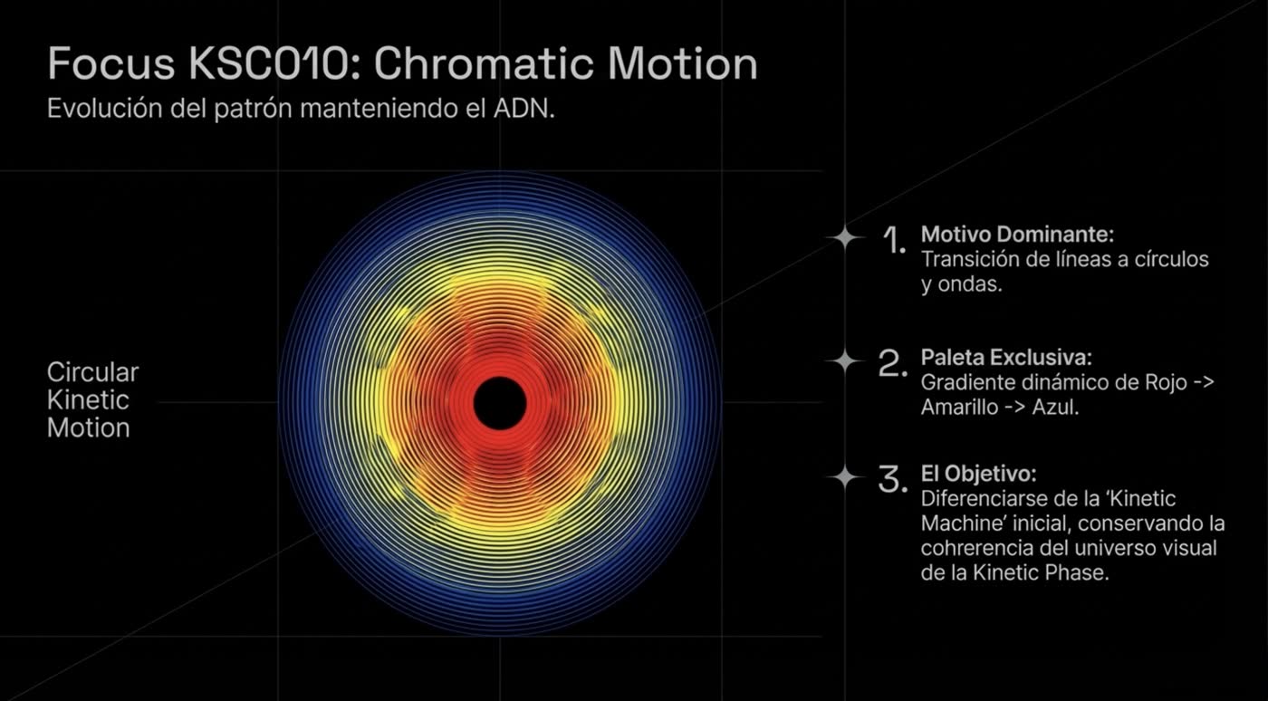 Focus KSC010: Chromatic Motion, evolución del patrón manteniendo el ADN